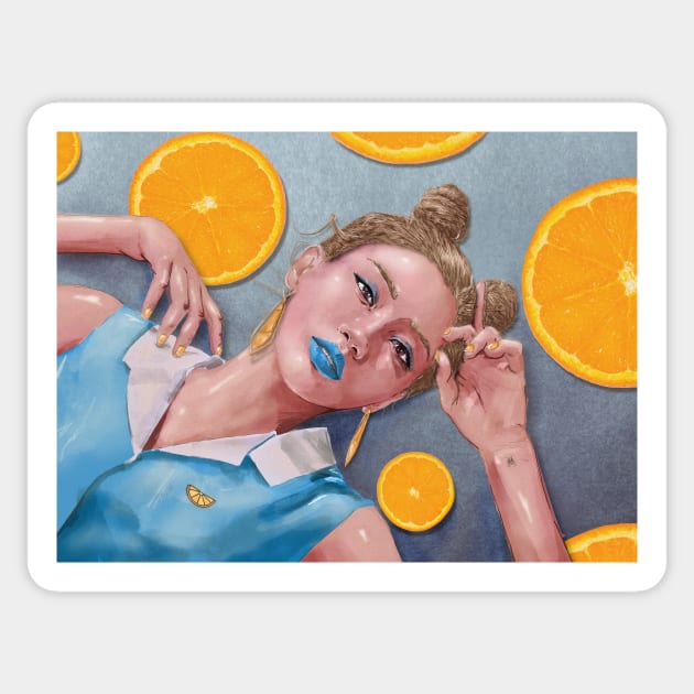 Orange Slices Sticker by GingeraleArthaus